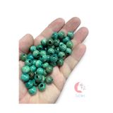 Selin Ahşap Boncuk 10 Mm , 100 Gr ( Ort ± 250 - 300 Adet) Petrol Yeşili