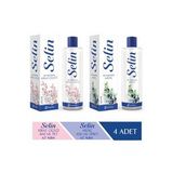 Selin Ardıç & Kiraz Çiçeği 4'lü Parfümlü Kolonya Seti (1600 ml)