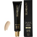 Selin Beauty BB Krem Light - Tüm Cilt Tipleri için Yaşlanma Karşıtı, C Vitamini ve Gül Yaprağı Özlü Nemlendirici, Leke Giderici