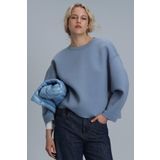 Selin Kadin Örme Sweatshirt Mavi