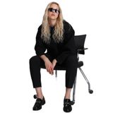 Selin Kadin Örme Sweatshirt Siyah XS