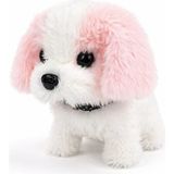 Selin Toyspilli Yürüyen Havlayan Peluş Köpek - Açık Pembe-Beyaz