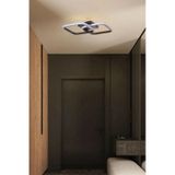 Selinay Modern Tasarım Kahverengi Renk Salon Mutfak Hol Beyaz Ledli 2 Li Led Avize