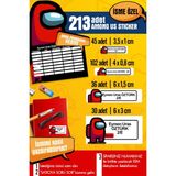Selis Craft Okul Etiketi Among Us Temalı Özel Isim Yazılabilen Kalem, Defter, Boya, Kitap Etiketi - 213 Adet - Renkli - Parlak Sticker - 21 x 29,7 cm