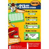 Selis Craft Okul Etiketi BEN10 Temalı Özel Isim Yazılabilen Kalem, Defter, Boya, Kitap Etiketi - 213 Adet - Renkli - Parlak Sticker - 23 x 29,7 cm