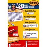Selis Craft Okul Etiketi Gabby Temalı Özel Isim Yazılabilen Kalem, Defter, Boya, Kitap Etiketi - 213 Adet - Renkli - Parlak Sticker - 21 x 29,7 cm
