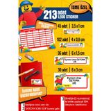 Selis Craft Okul Etiketi LEGO Temalı Özel Isim Yazılabilen Kalem, Defter, Boya, Kitap Etiketi - 213 Adet - Renkli - Parlak Sticker - 21 x 29,7 cm