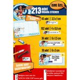 Selis Craft Okul Etiketi Moana Temalı Özel Isim Yazılabilen Kalem, Defter, Boya, Kitap Etiketi - 213 Adet - Renkli - Parlak Sticker - 21 x 29,7 cm