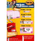 Selis Craft Okul Etiketi Powerpuff Temalı Özel Isim Yazılabilen Kalem, Defter, Boya, Kitap Etiketi - 213 Adet - Renkli - Parlak Sticker - 22 x 29,7 cm