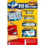 Selis Craft Okul Etiketi Sonıc Temalı Özel Isim Yazılabilen Kalem, Defter, Boya, Kitap Etiketi - 213 Adet - Renkli - Parlak Sticker - 21 x 29,7 cm