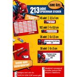 Selis Craft Okul Etiketi Spıderman Temalı Özel Isim Yazılabilen Kalem, Defter, Boya, Kitap Etiketi - 213 Adet - Renkli - Parlak Sticker - 21 x 29,7 cm