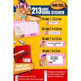 Selis Craft Okul Etiketi Wınx Temalı Özel Isim Yazılabilen Kalem, Defter, Boya, Kitap Etiketi - 213 Adet - Renkli - Parlak Sticker - 21 x 29,7 cm