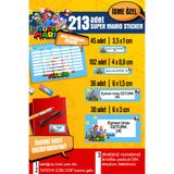 SelisCraft Okul Etiketi SUPER MARIO Temalı Özel İsim Yazılabilen Kalem, Defter, Boya, Kitap Etiketi - 213 Adet