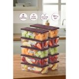 SELKA HOME 10 Adet 2 Lt. Nora Organizer Buzdolabı Buzluk Düzenleyici Saklama Kabı