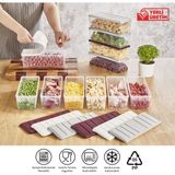 Selka Home 2 Adet 4 Lt. Nora Organizer Buzdolabı Buzluk Düzenleyici Saklama Kabı - Mürdüm