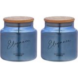 Selka Home - 380 Gr. Dream Ahşap Kapaklı Mum (İKİLİ) - Mavi