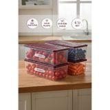 SELKA HOME 4 Adet 2 Lt. Nora Organizer Buzdolabı Buzluk Düzenleyici Saklama Kabı