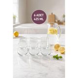 Selka Home - 6 Adet 425 Cc. Allegra Su Bardağı - 425 ml - Şeffaf