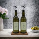 Selka Home Ahşap Stant 2'li Yağdanlık - Yeşil - 750 ml