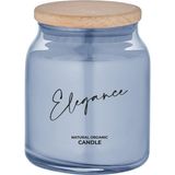 Selka Home - Dream Ahşap Kapaklı Cam Tasarım Kokulu Candle Mum - Turuncu