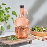 Selka Home - Mary 1500 ml Desenli Cam Galon Yağdanlık - 1,5 L