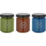 Selka Home Rainbow 3'lü Renkli Cam Tasarım Candle Kokulu Mum