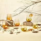 Selka Home Safir 3'lü Meşrubat Bardağı 425 ML GOLD