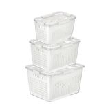 SELKA HOME Selka Lavin 3'lü Saklama Kabı ( 2-4-7 Lt. )