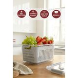 Selka Home Selka Lavin 7 Lt. Saklama Kabı - Açık Gri - 7 Litre
