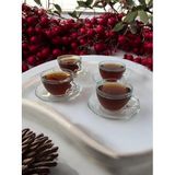 Selka Home Valery 2'li Şeffaf Çay Fincan Takımı Şeffaf