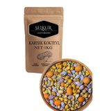 Selkur Karışık Kuruyemiş Çerez 1Kg(Tuzlu Fıstık-Soslı Mısır-Cips Fıstık-Kıtır Leblebi)