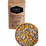 Selkur Karışık Kuruyemiş Çerez 500gr(TuzluFıstık-Soslı Mısır-Cips Fıstık-Kıtır Leblebi) - 500 gr