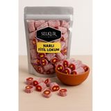 Selkur Narlı Fitil Lokum 200gr (Antep Fıstığı Parçacıklı) - 200 gr