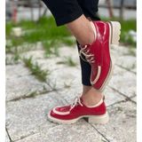 Sella Shoes 1894 Kırmızı Rugan Loafer Günlük Ayakkabı