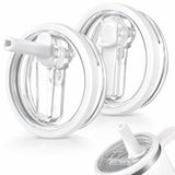 SellHubX 40 OZ Uyumlu Yedek Kapak – Sızdırmaz Leakproof Tasarım – BPA Free Yedek & Upgrade Lid – Stanley Quencher ile Uyumlu Bardak & Termos Kapağı + iç pipeti