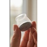 SellHubX L beden Şeffaf Silikon Sandalye Ayağı Koruyucu | 8 Adet L Beden Keçeli Kaydırmaz Zemin Koruyucu | Mobilya Ayak Kılıfı 28MM -35 mm