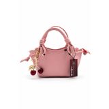 Sellini Cherry Kadın Pembe El ve Omuz çantası Kiraz Charm Aksesuarlı