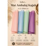 Sellor 4'lü Mat Yarı Şeffaf Ambalaj Kağıdı 57x57 cm Çiçek Buketi Hediye Paketleme Seti