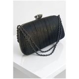 selma demir Siyah Zincir Askılı Model Clutch Kadın Çanta