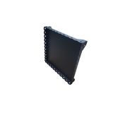 selmanmetal Lazer Kesim Mat Siyah Döküm Soba ve Şömine Altlığı 55X55 cm Sac Kalınlığı: 2 mm