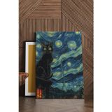 Selmıra Van Gogh Kedi Kanvas Tablo