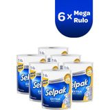 Selpak 1=3 Yağ Emici Mega Rulo Kağıt Havlu - 3 Katlı, Yüksek Emicilik, 6'lı Paket, Mutfak ve Temizlik İçin İdeal