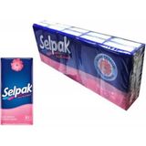 Selpak 1/8 Katlama Çiçek Kokulu Mendil 10'lu 100 Yaprak 2 Katlı Beyaz Renk