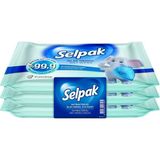 Selpak® Antibakteriyel Islak Cep Mendil 3 x 10 Yaprak - 3 Katlı (7'li Paket)