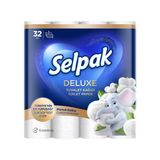 Selpak Deluxe Pamuk Katkılı Tuvalet Kağıdı 32'Li (8'Li Paket)