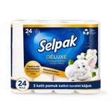 Selpak Deluxe Tuvalet Kağıdı Pamuk Katkılı 24 Lü
