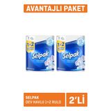 Selpak Dev Rulo 1=2 Kağıt Havlu x4 Adet