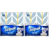 Selpak Extra Desenli Peçete 20'li 2li paket
