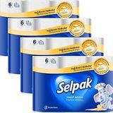 Selpak Extra Kağıt Havlu 3 Katlı Yağ Emici 6'lı 4 Adet
