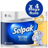 Selpak Extra Kağıt Havlu 6’lı x 4 Paket - 24 Rulo